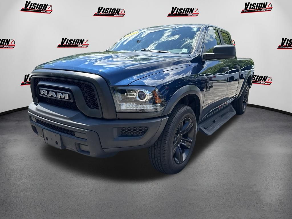 Patriot Blue Pearlcoat 2021 RAM 1500 Pickup Truck Four-Wheel Drive 8-Speed Automatic
