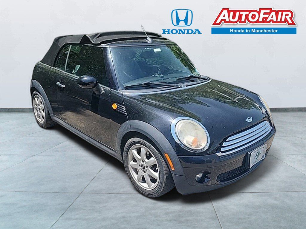Midnight Black Metallic 2009 MINI Cooper Base Convertible Convertible Front-Wheel Drive 6-Speed Automatic