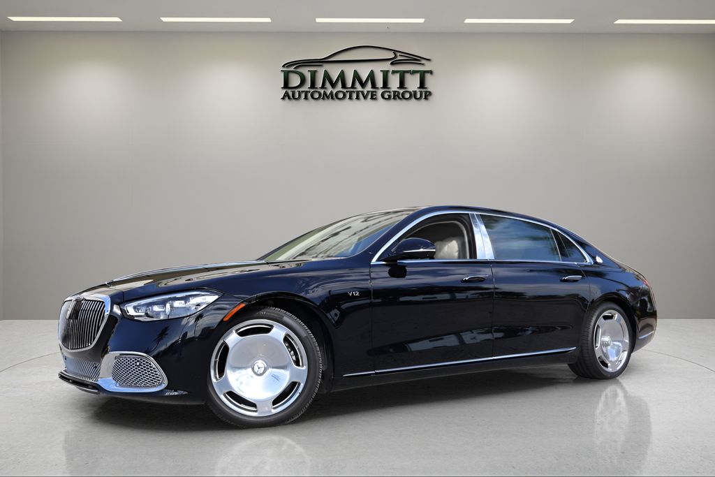 Black 2024 Mercedes-Benz S-Class Maybach S 680 4MATIC Sedan All-Wheel Drive 9-Speed Automatic