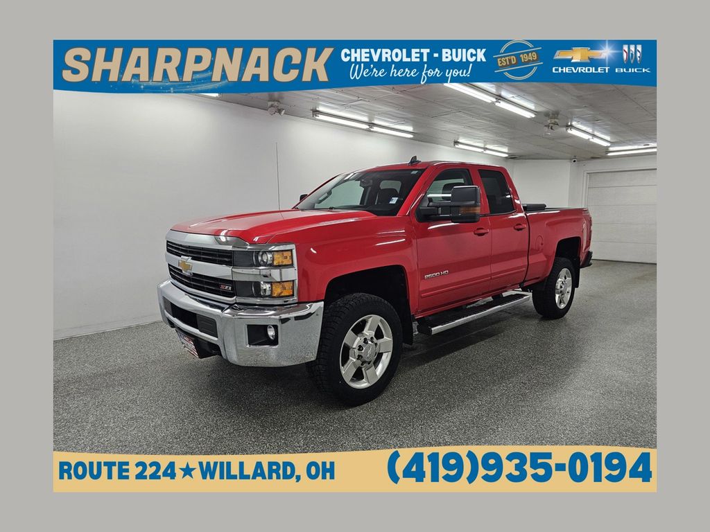 Red Hot 2016 Chevrolet Silverado 2500HD Pickup Truck Four-Wheel Drive 6-Speed Automatic Overdrive