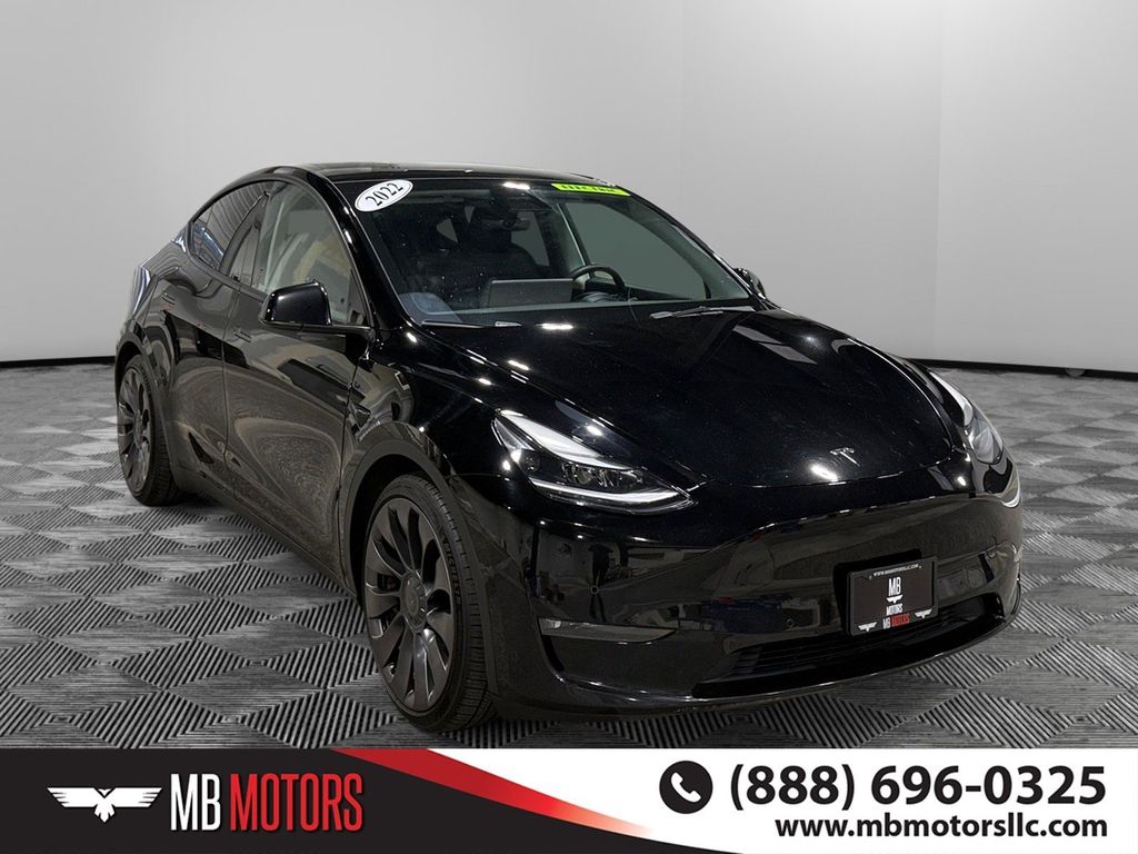 Black 2022 Tesla Model Y Performance AWD SUV / Crossover All-Wheel Drive 1-Speed Automatic
