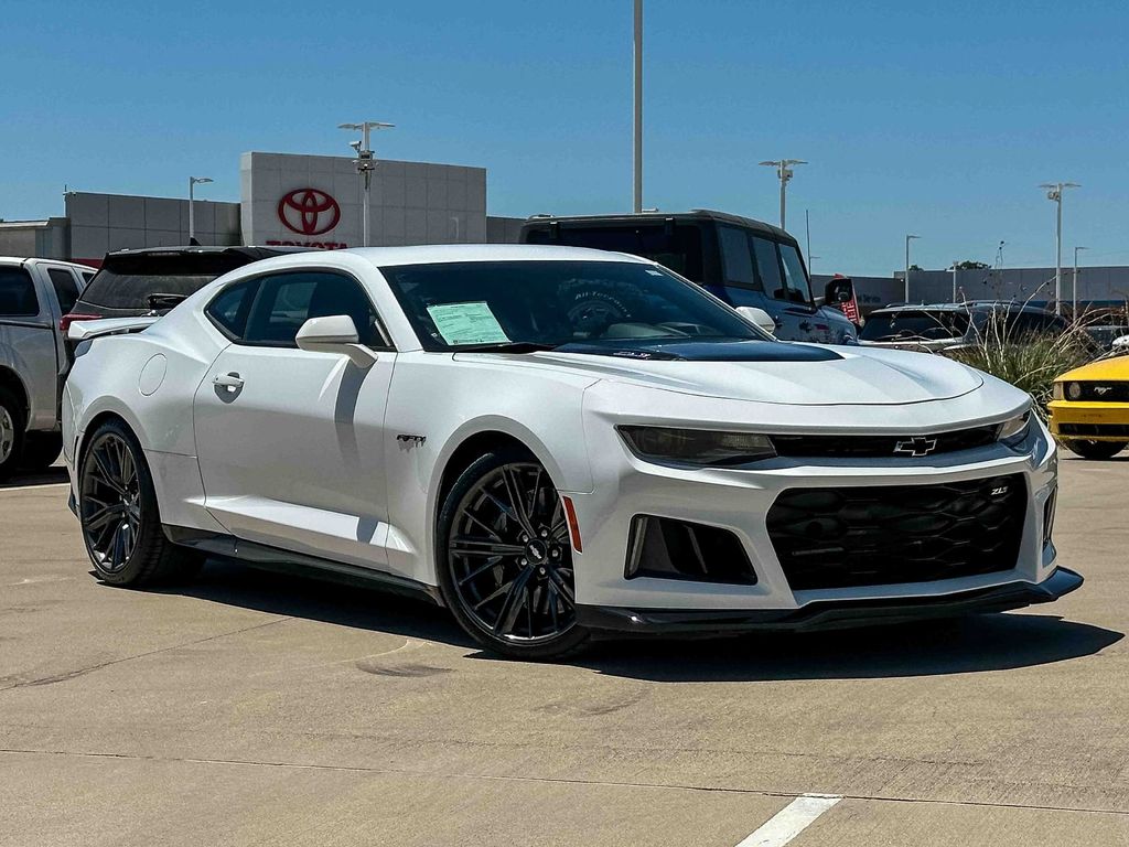 Summit White 2017 Chevrolet Camaro Coupe Rear-Wheel Drive Automatic
