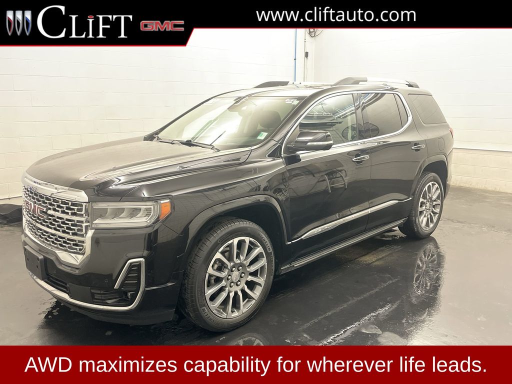 Black 2021 GMC Acadia SUV / Crossover Four-Wheel Drive 9-Speed Automatic