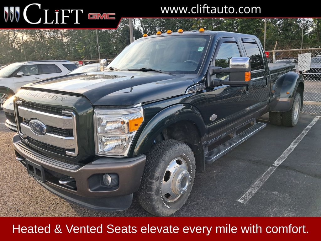 Green 2015 Ford F-350 Super Duty Pickup Truck Four-Wheel Drive 6-Speed Automatic