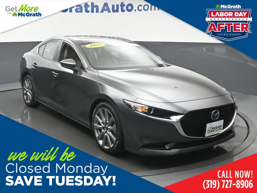 Machine Gray Metallic 2025 Mazda MAZDA3 Sedan Front-Wheel Drive 6-Speed Automatic