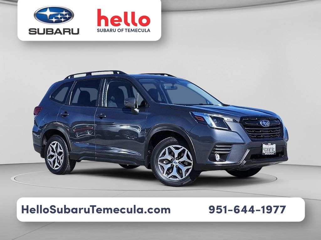 Magnetite Gray Metallic 2023 Subaru Forester Premium Crossover AWD SUV / Crossover All-Wheel Drive Continuously Variable Transmission