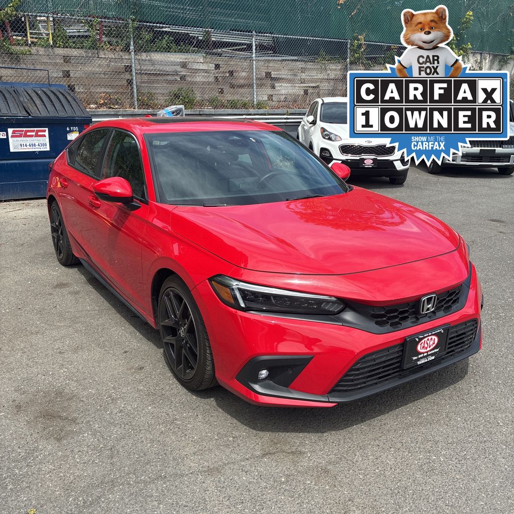 Red 2023 Honda Civic Hatchback Hatchback Front-Wheel Drive Continuously Variable Transmission