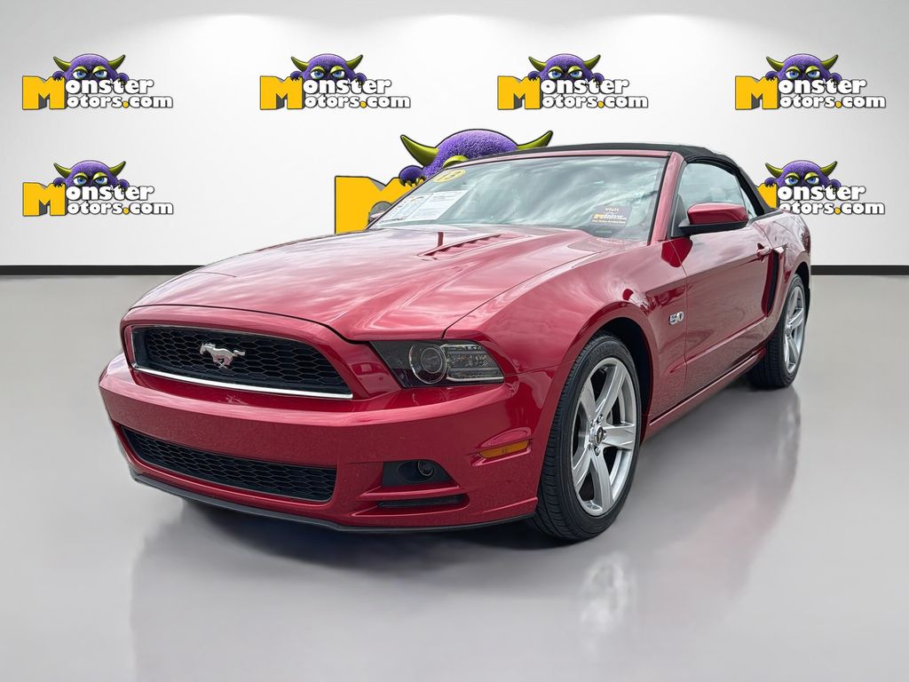 Red 2013 Ford Mustang Convertible Rear-Wheel Drive 6-Speed Automatic