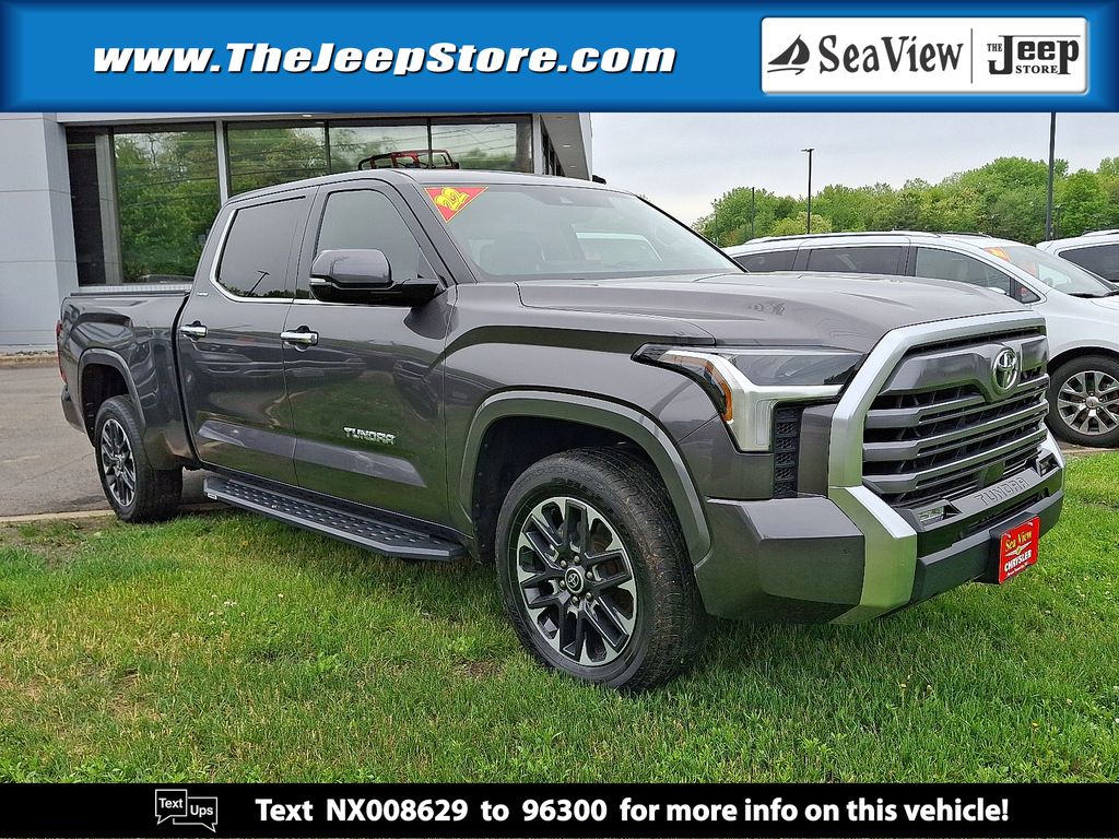 Magnetic Gray Metallic 2022 Toyota Tundra Limited CrewMax Cab LB 4WD Pickup Truck Four-Wheel Drive Automatic