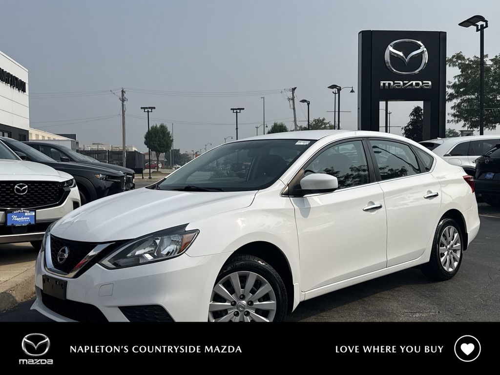 White (Fresh Powder) 2016 Nissan Sentra Sedan Front-Wheel Drive Continuously Variable Transmission