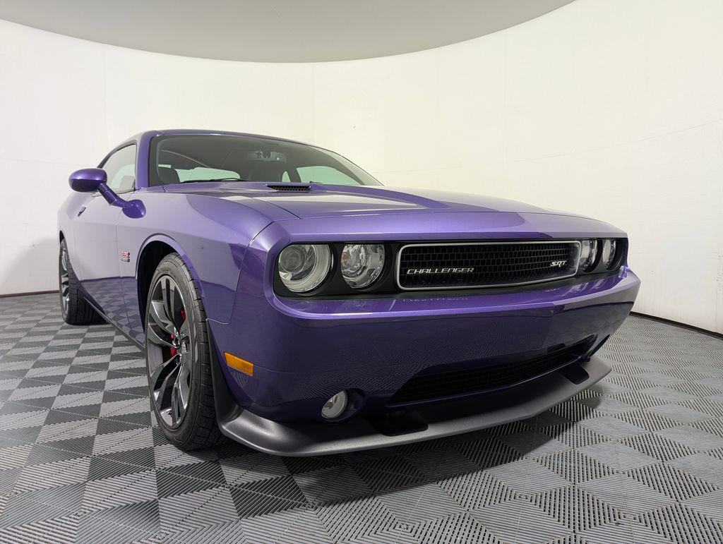 Purple (Plum Crazy Pearlcoat) 2014 Dodge Challenger Coupe Rear-Wheel Drive 6-Speed Manual