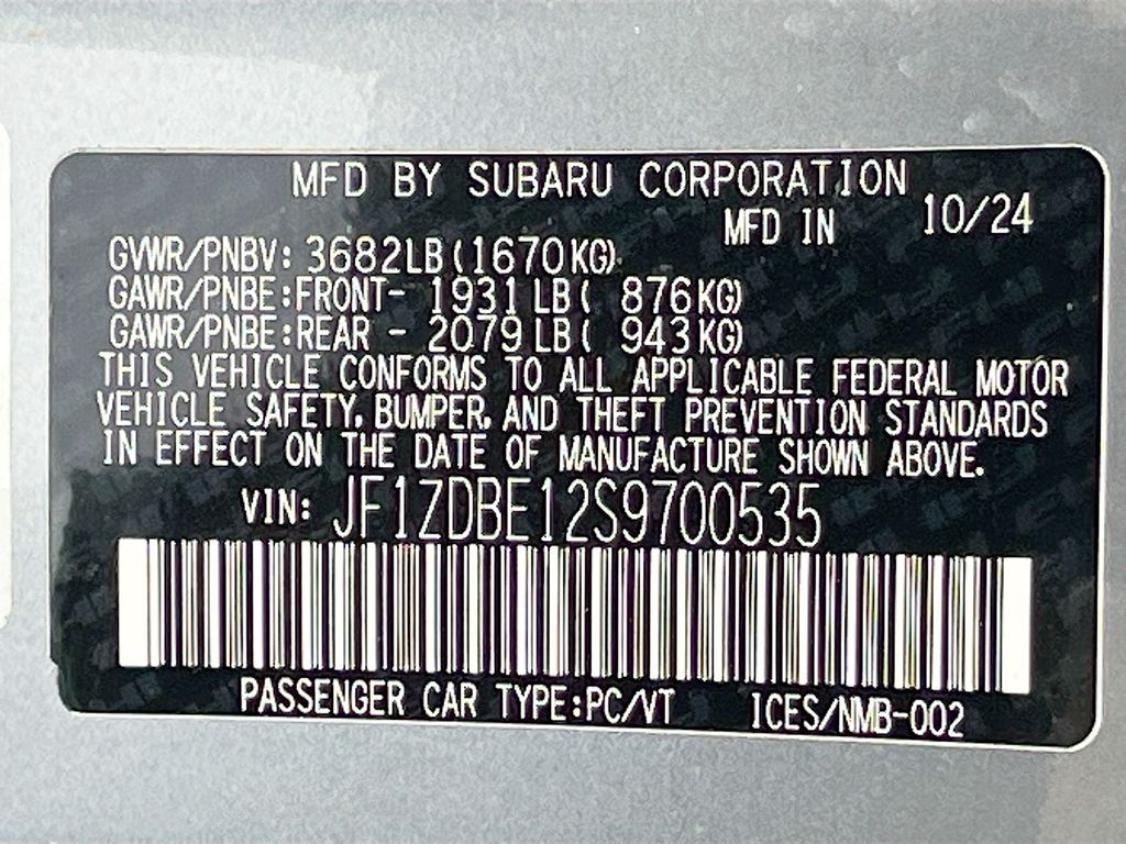 2025 Subaru BRZ Limited Silver at Gullo Toyota