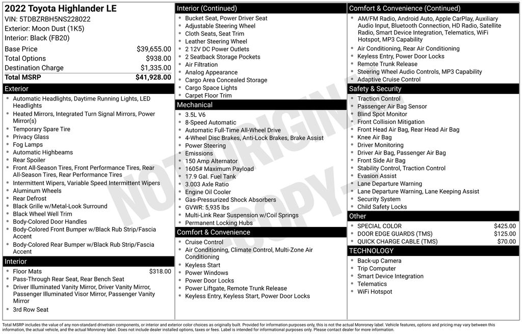 Used 2022 Toyota Highlander SUV
