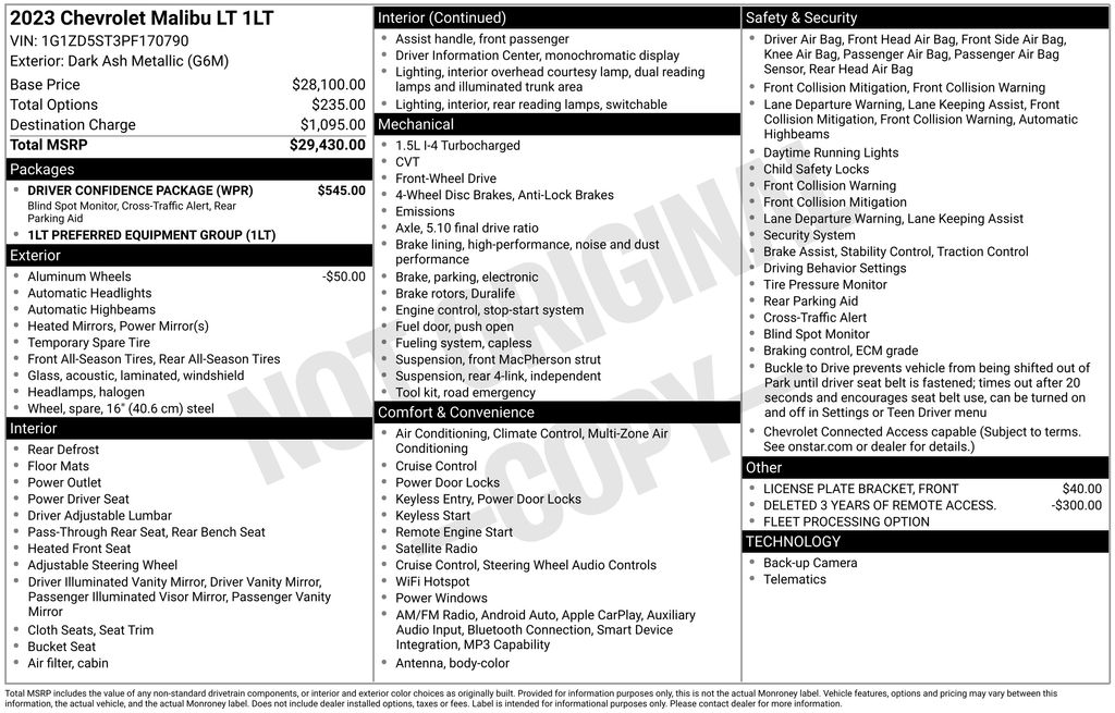 Used 2023 Gray Chevrolet LT image 8