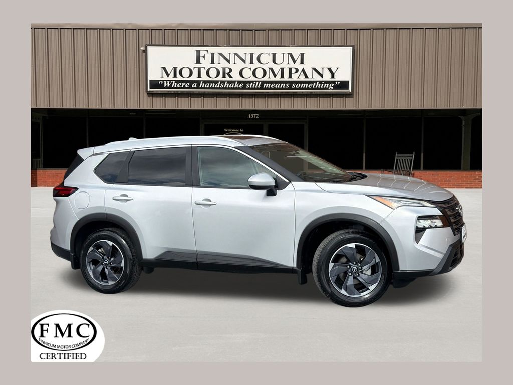 Brilliant Silver Metallic 2024 Nissan Rogue SV FWD SUV / Crossover Front-Wheel Drive Continuously Variable Transmission