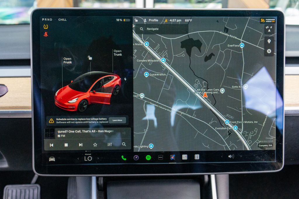 2020 Tesla Model 3 Standard Range Plus White at Genesis of Spring