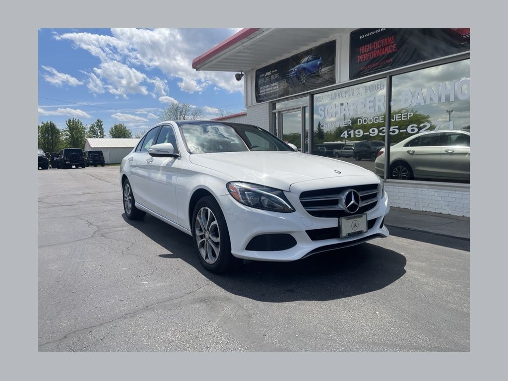 White 2015 Mercedes-Benz C-Class C 300 4MATIC Sedan All-Wheel Drive 7-Speed Automatic