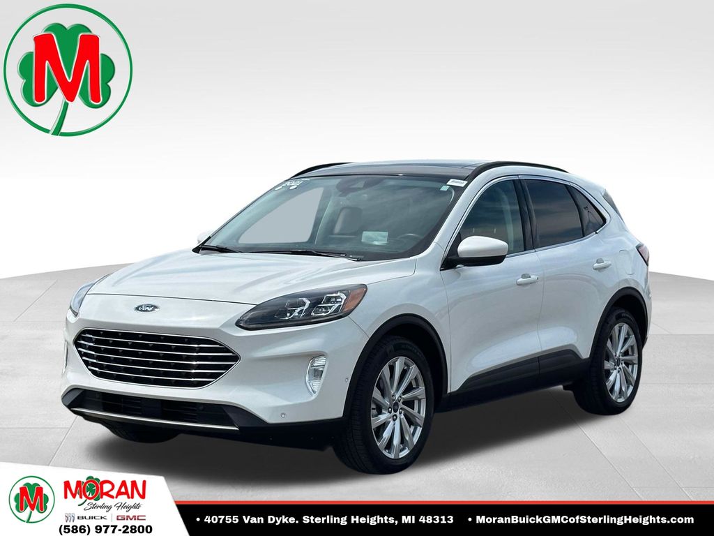White Metallic 2021 Ford Escape Titanium AWD SUV / Crossover All-Wheel Drive 8-Speed Automatic