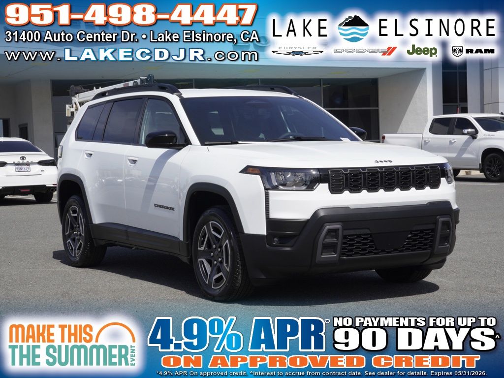 Bright White Clearcoat 2026 Jeep Cherokee Laredo 4WD SUV / Crossover Four-Wheel Drive Continuously Variable Transmission