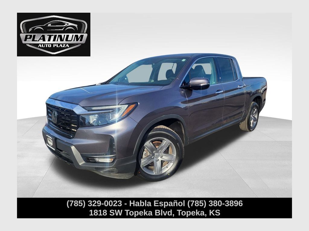 Gray (Modern Steel) 2021 Honda Ridgeline RTL-E AWD Pickup Truck All-Wheel Drive Automatic