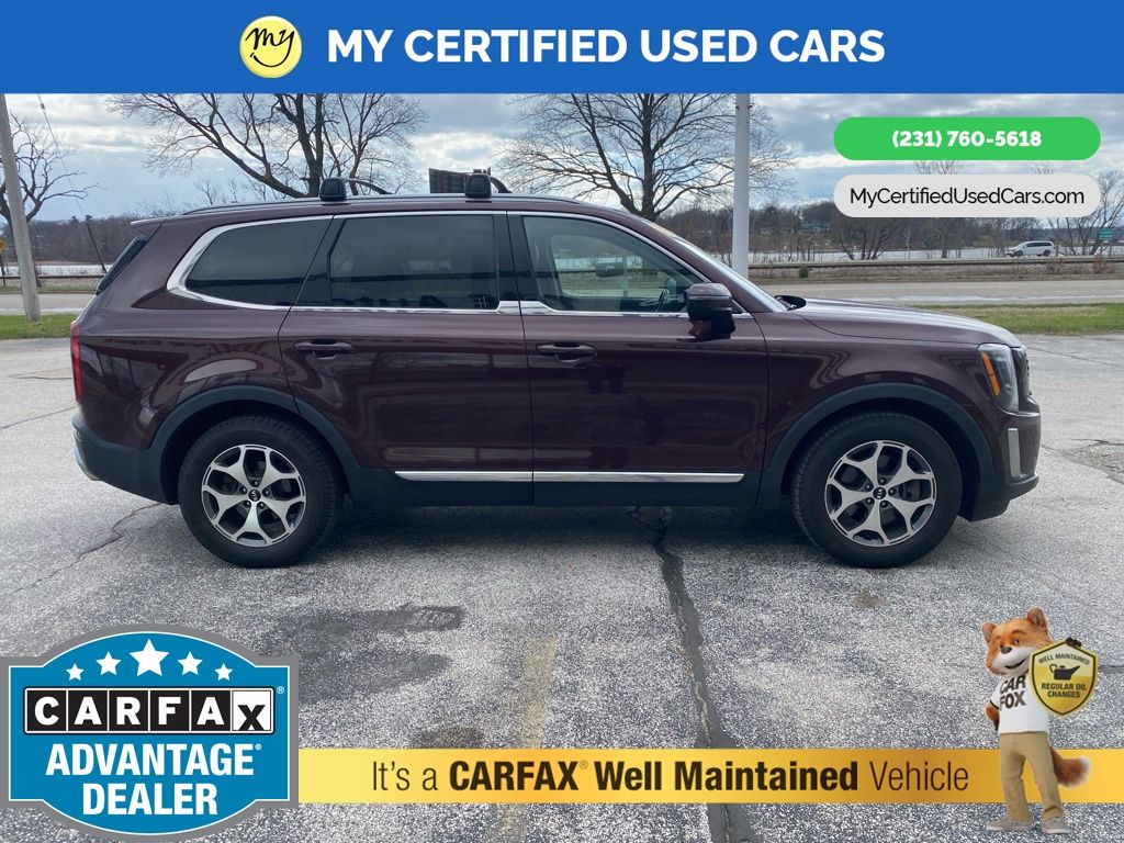 Red (Sangria) 2020 Kia Telluride SUV / Crossover All-Wheel Drive 8-Speed Automatic