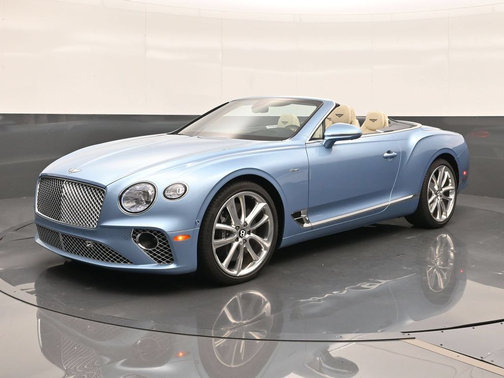Blue 2023 Bentley Continental GTC Convertible All-Wheel Drive 8-Speed Dual Clutch