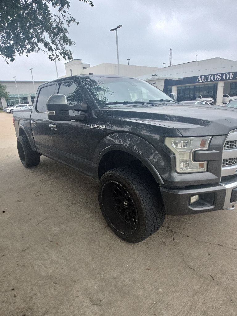 Gray (Magnetic) 2016 Ford F-150 Platinum SuperCrew 4WD Pickup Truck Four-Wheel Drive 6-Speed Automatic