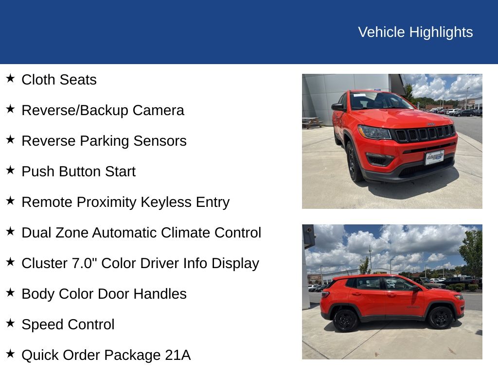 2019 Jeep Compass Sport