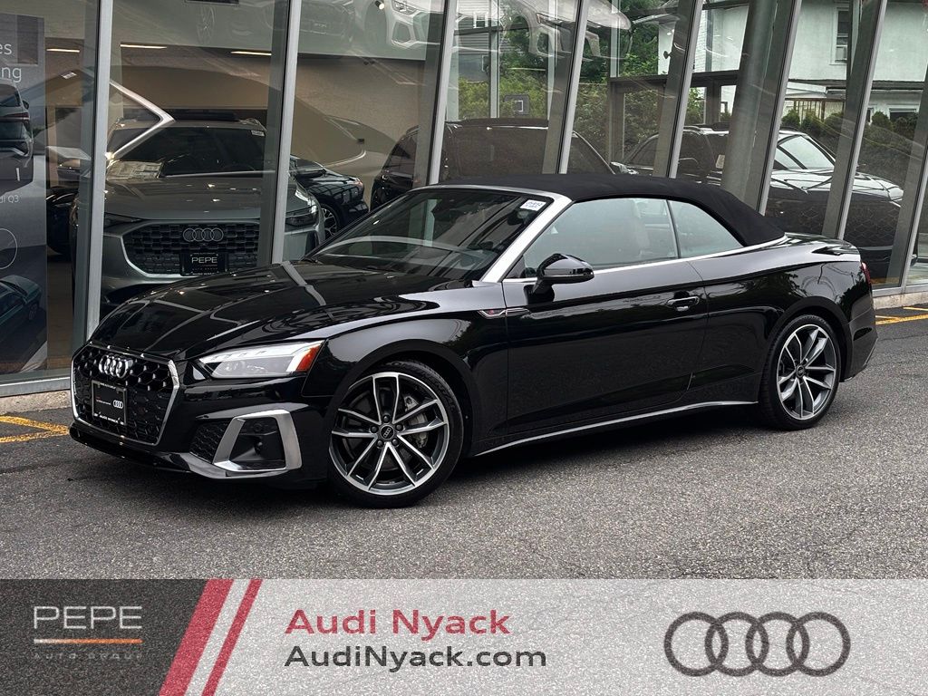 Mythos Black Metallic 2024 Audi A5 Convertible All-Wheel Drive 7-Speed Automatic