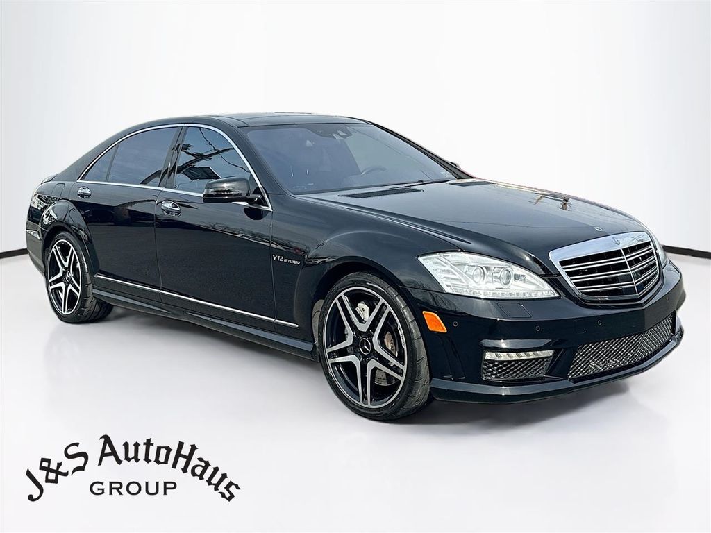 Black 2012 Mercedes-Benz S-Class S 65 AMG Sedan Rear-Wheel Drive 5-Speed Automatic