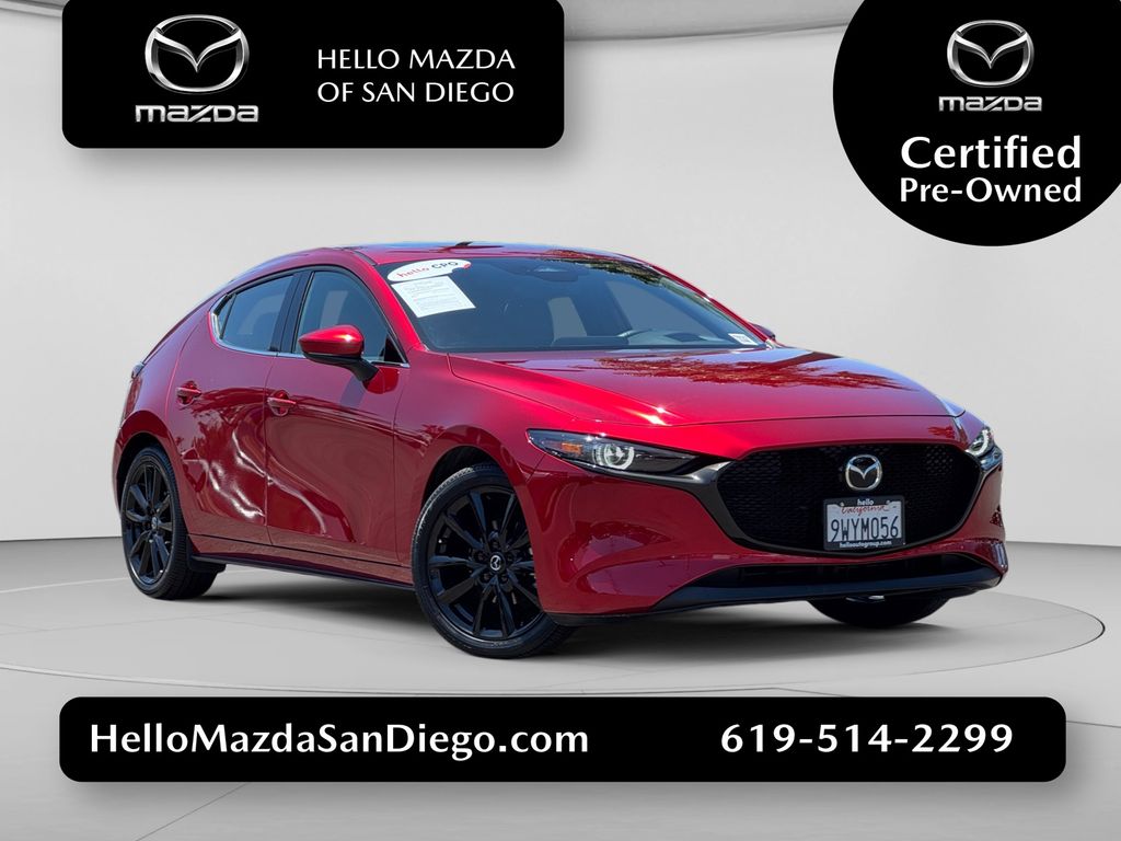 Soul Red Crystal Metallic 2025 Mazda MAZDA3 Hatchback Front-Wheel Drive 6-Speed Manual