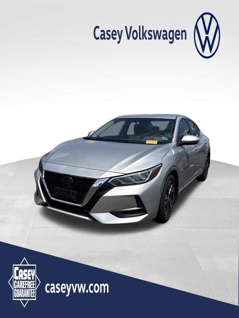 Brilliant Silver Metallic 2022 Nissan Sentra Sedan Front-Wheel Drive Continuously Variable Transmission