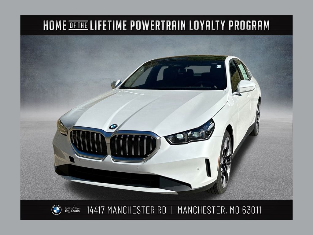 Mineral White Metallic 2026 BMW 5 Series Sedan All-Wheel Drive 8-Speed Automatic