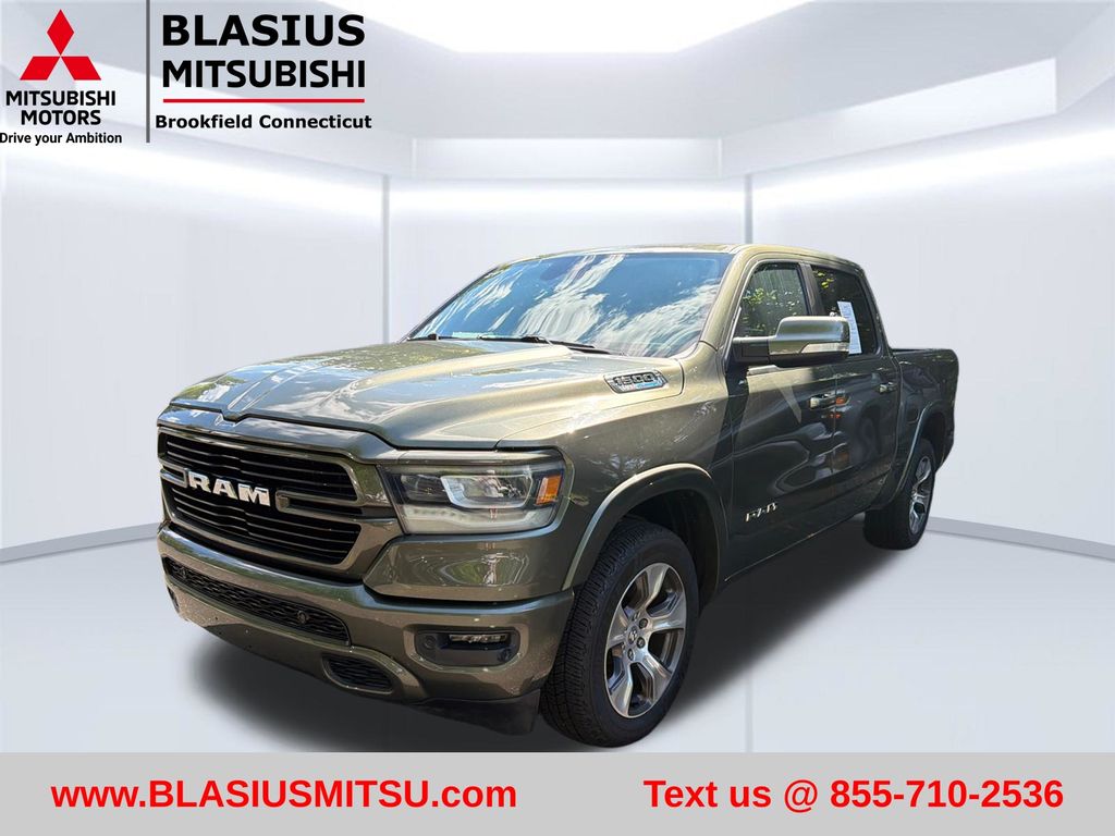 Olive Green Pearlcoat 2021 RAM 1500 Pickup Truck Four-Wheel Drive 8-Speed Automatic