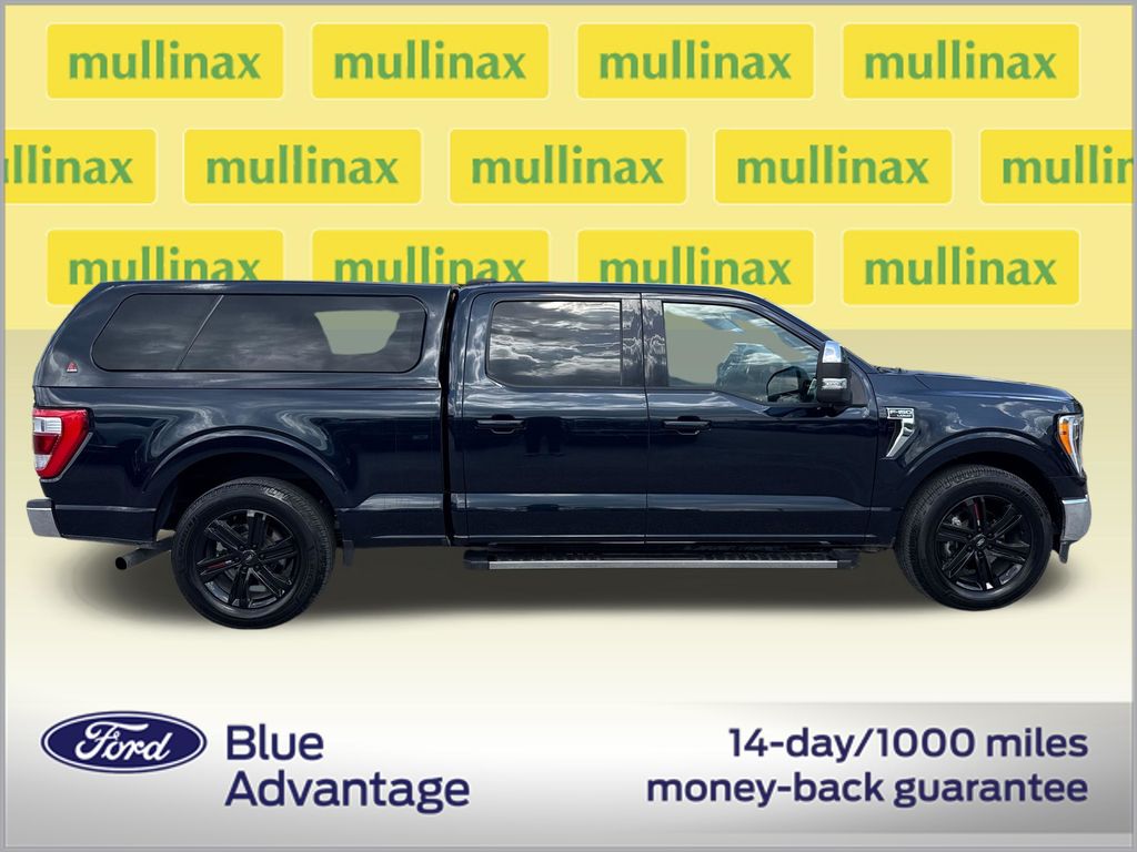Certified Used 2021 Blue Ford Lariat image 2