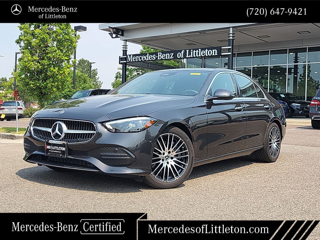 Graphite Gray Metallic 2026 Mercedes-Benz C-Class Sedan All-Wheel Drive 9-Speed Automatic