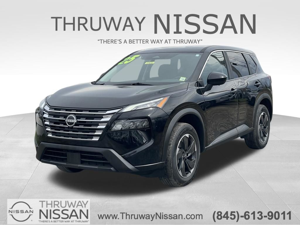 Super Black 2025 Nissan Rogue SV AWD SUV / Crossover All-Wheel Drive Continuously Variable Transmission