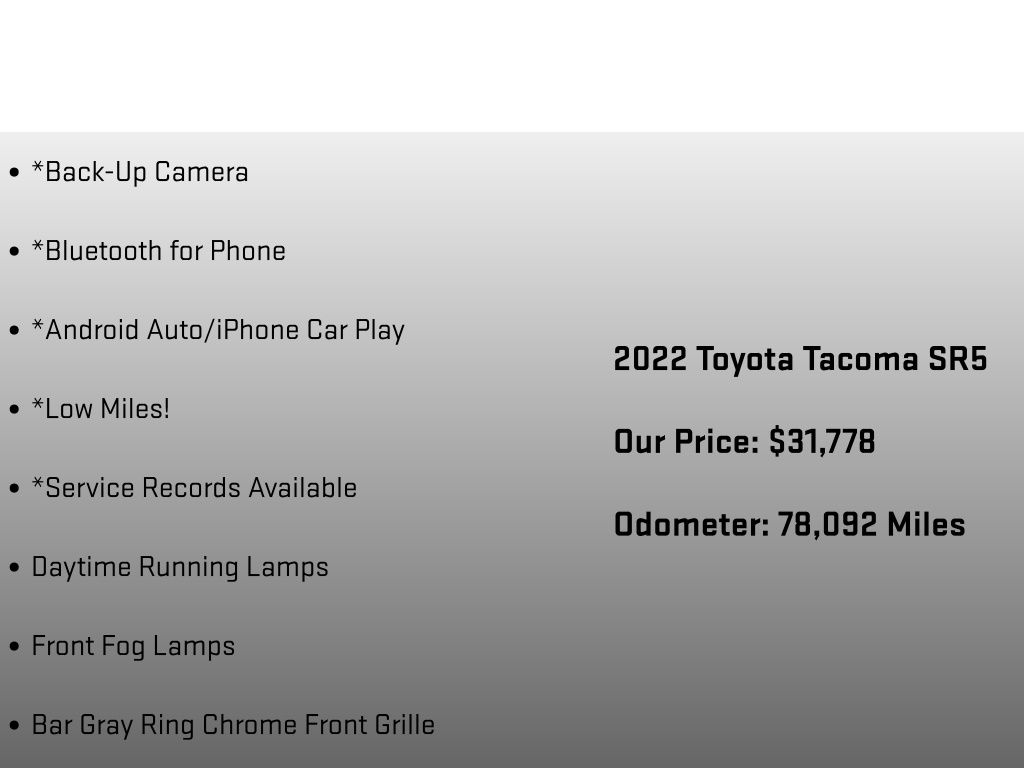 2022 Toyota Tacoma SR5 Blue at Subaru and VW of Moon Township