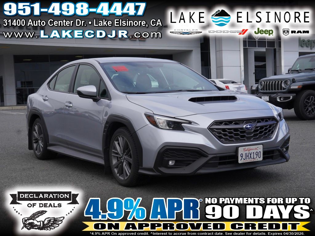 Ice Silver Metallic 2023 Subaru WRX AWD Sedan All-Wheel Drive 6-Speed Manual