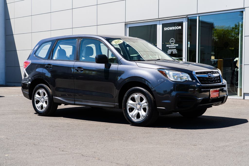 Dark Gray Metallic 2017 Subaru Forester SUV / Crossover All-Wheel Drive 6-Speed Manual