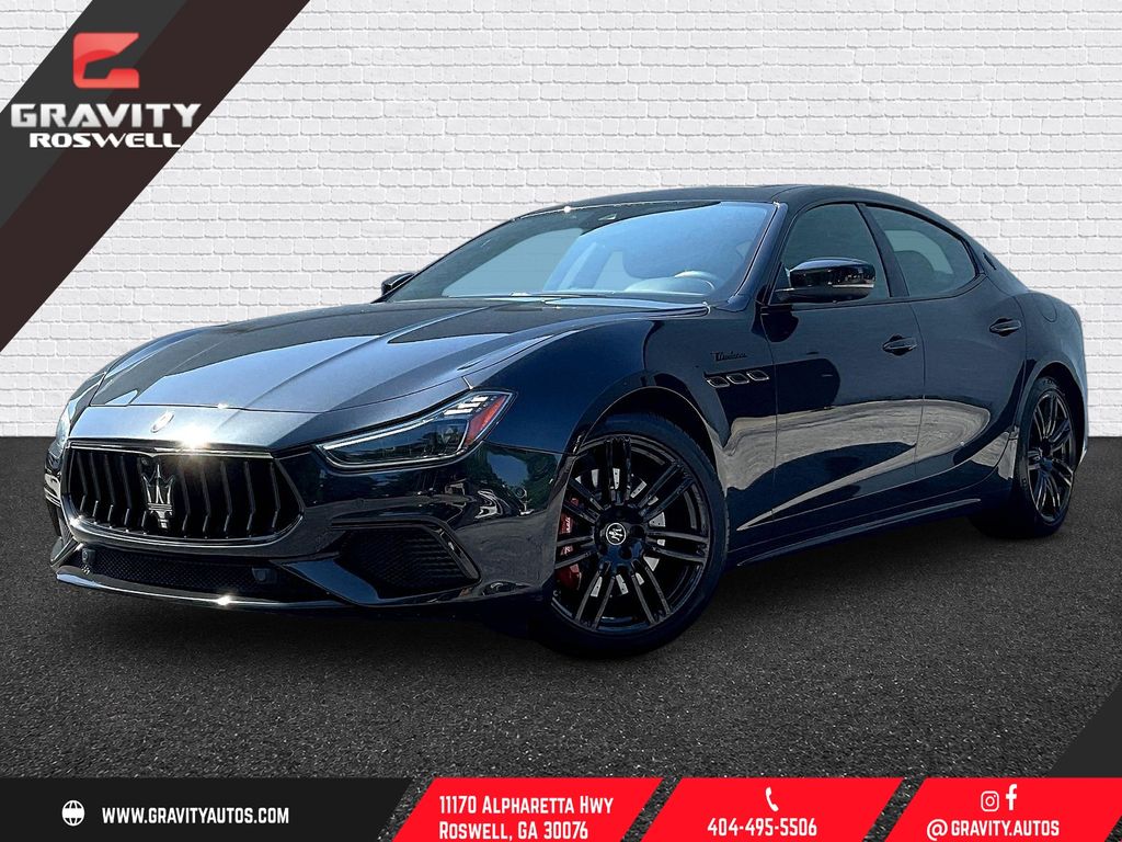 Nero Ribelle Metallic 2023 Maserati Ghibli Sedan Rear-Wheel Drive 8-Speed Automatic