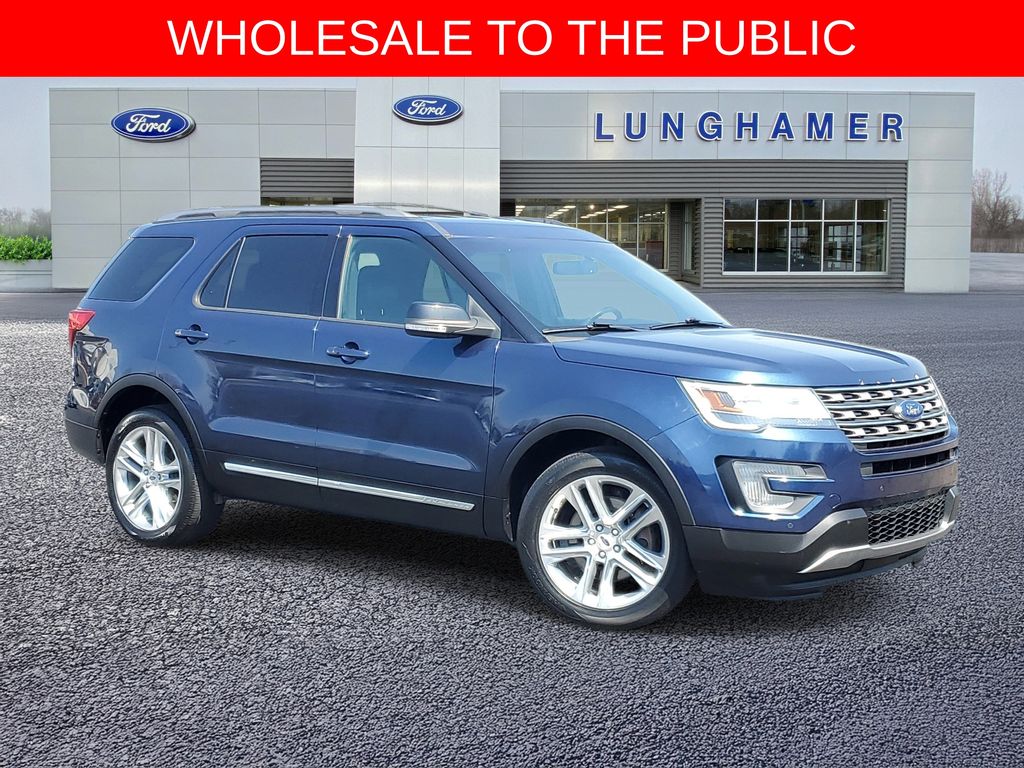 Blue Jeans Metallic 2017 Ford Explorer XLT AWD SUV / Crossover All-Wheel Drive 6-Speed Automatic