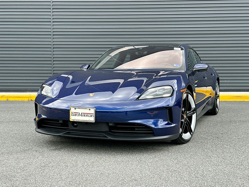 Gentian Blue Metallic 2026 Porsche Taycan Sedan All-Wheel Drive 2-Speed Automatic