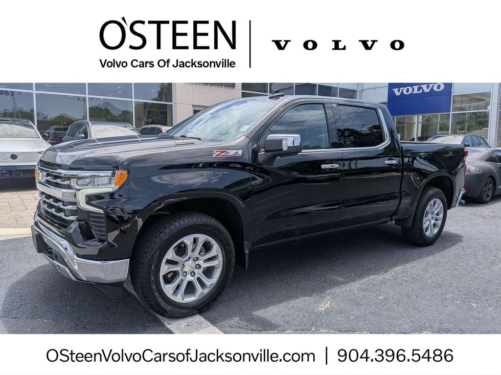 Black 2025 Chevrolet Silverado 1500 Pickup Truck Four-Wheel Drive Automatic