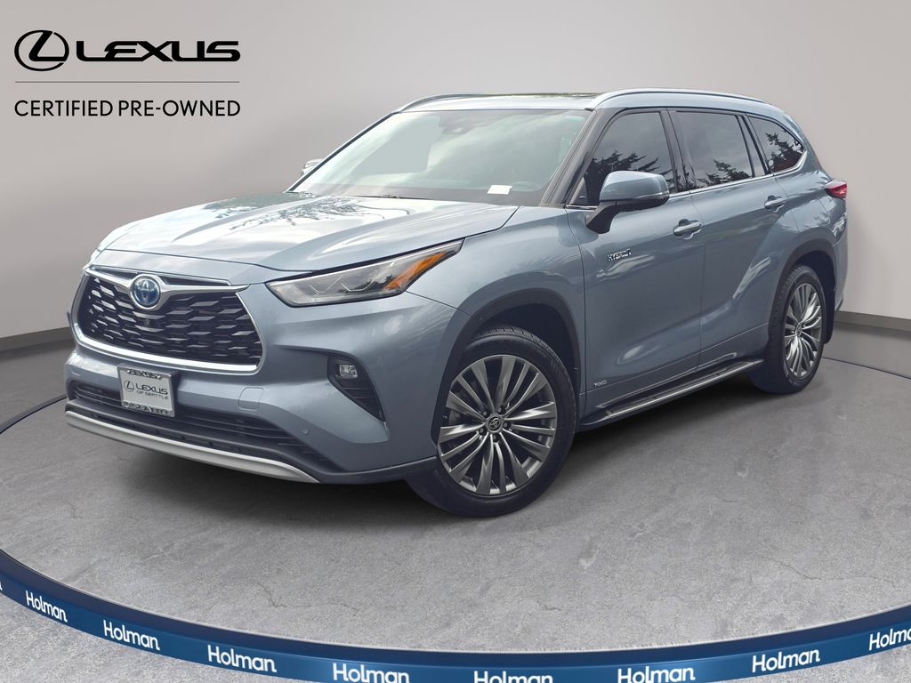 Moon Dust 2021 Toyota Highlander Hybrid SUV / Crossover All-Wheel Drive Continuously Variable Transmission