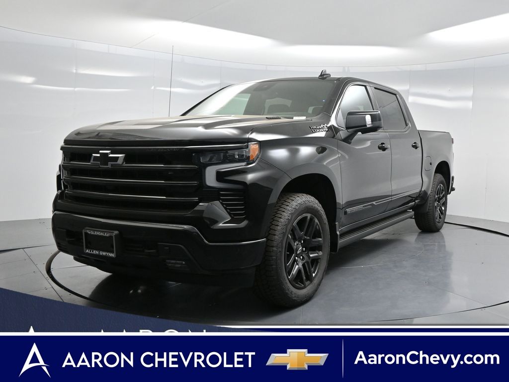 Black 2025 Chevrolet Silverado 1500 Pickup Truck Four-Wheel Drive Automatic