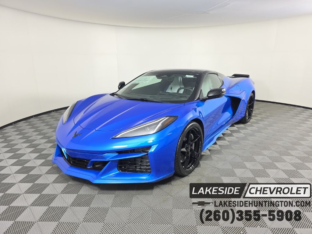 Riptide Blue Metallic 2026 Chevrolet Corvette E-Ray Convertible AWD with 1LZ Convertible All-Wheel Drive 8-Speed Dual Clutch