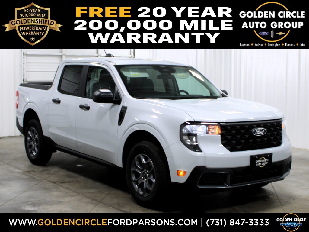 Space White Metallic 2026 Ford Maverick XLT SuperCrew AWD Pickup Truck All-Wheel Drive Continuously Variable Transmission