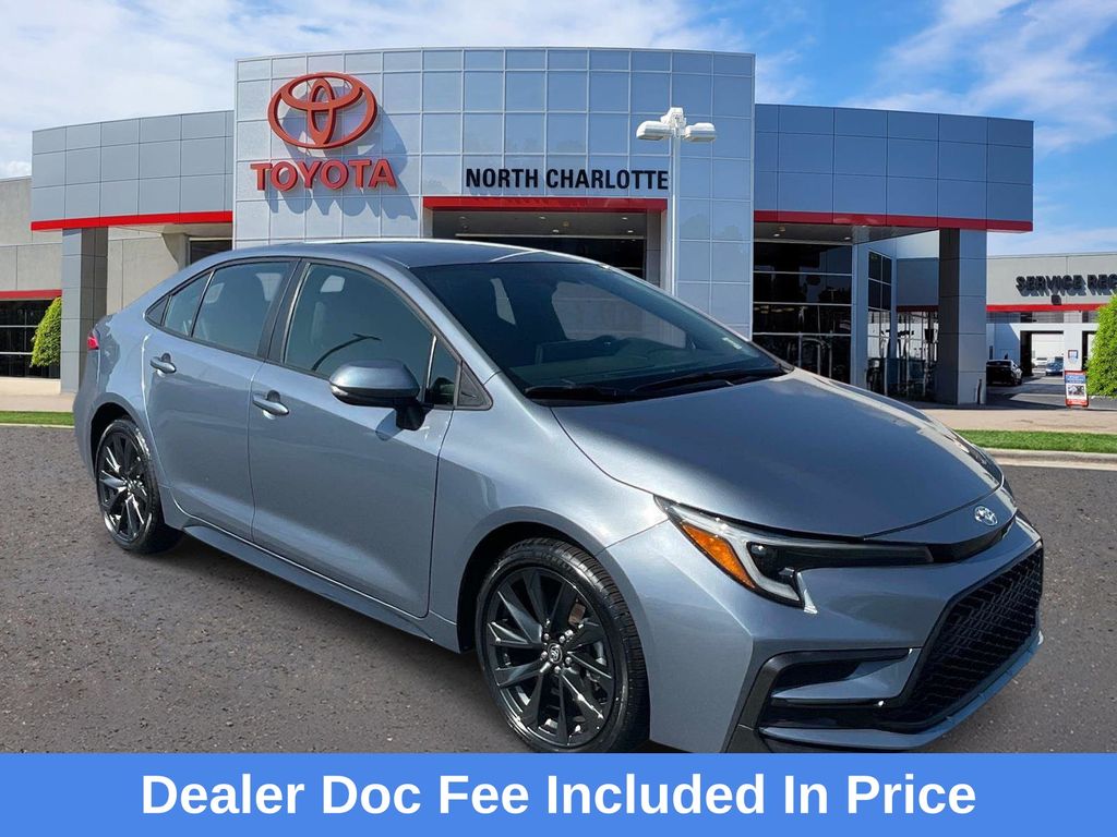 Celestite/Midnight Black Metallic 2024 Toyota Corolla Sedan Front-Wheel Drive Continuously Variable Transmission
