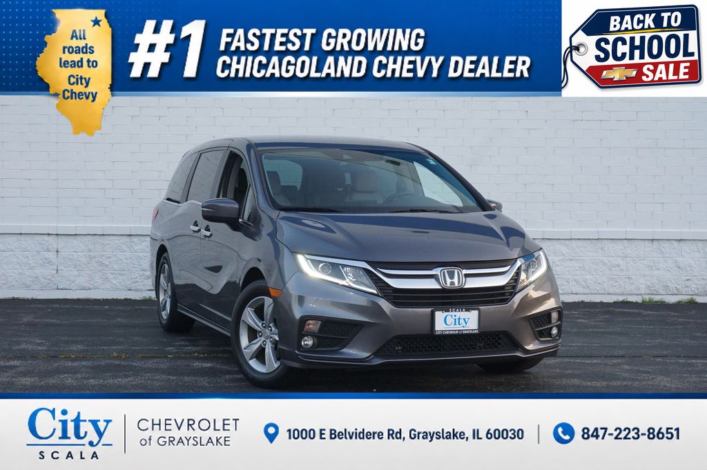 Silver 2019 Honda Odyssey Minivan Front-Wheel Drive 9-Speed Automatic